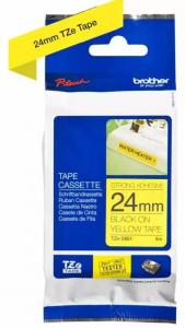 Brother nyomtatószalag Tze-S651 P-touch sárga alap, fekete betű 24mm